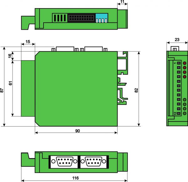 Габаритный чертеж ЛИР-983